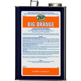 Zep Big Orange Liquid Citrus Solvent Degreaser Gallon Bottle 4 Bottles/Case 041524