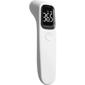 Non-Contact Infrared Forehead Thermometer with Digital LED Display White 55238B23