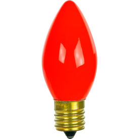 Sunlite® Incandescent Bulb with E17 Intermediate Base 7W 120V Red Pack of 25 01310-SU