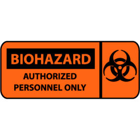 Pictorial OSHA Sign - Vinyl - Biohazard Authorized Personnel Only SA165P