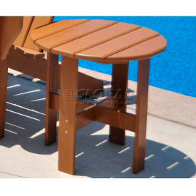 Frog Furnishings Recycled Plastic Traditional Adirondack Side Table Cedar PB ADTRASTCED