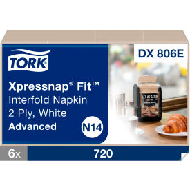 Tork® Xpressnap Fit Interfold Dispenser Napkins 2-Ply 6-1/2