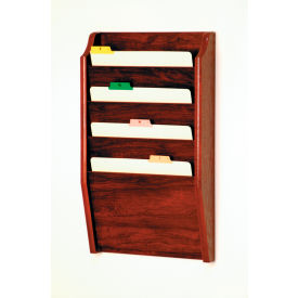 4 Pocket Chart Holder - Mahogany CH14-2MH