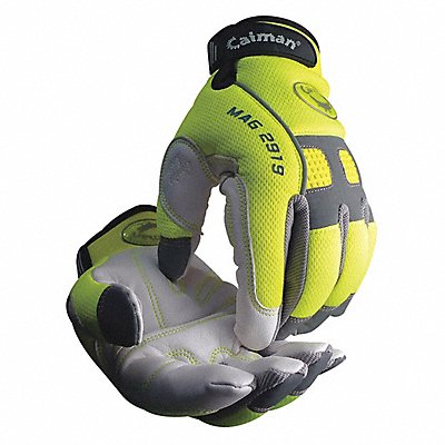 Mechanics Gloves Goat Grain Hi-Viz S PR MPN:2919 S