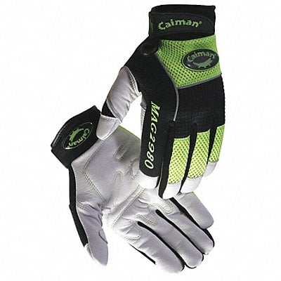 Mechanics Gloves White/Hi-Vis Lime XL PR MPN:2980-6