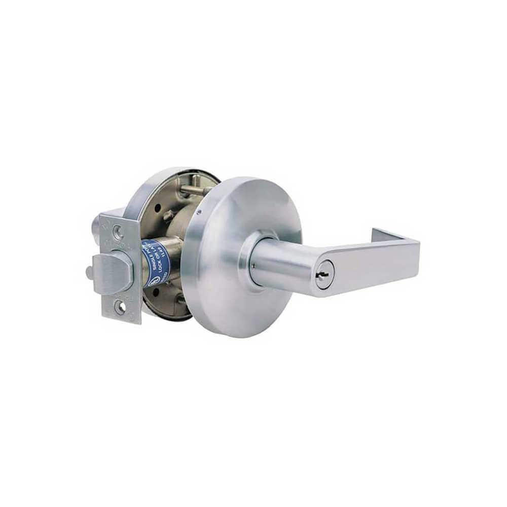 Lever Locksets, Lockset Type: Entrance,Office , Key Type: Keyed Different , Back Set: 2-3/4 (Inch), Cylinder Type: Conventional , Material: Steel  MPN:CGN00-26D