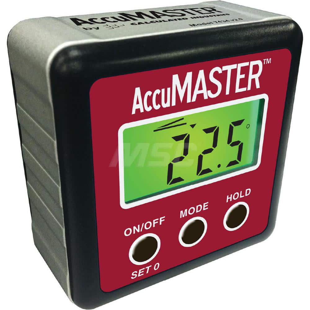 Inclinometers, Minimum Measurement: 0 , Maximum Measurement: 90.00 , Inclinometer Type: Digital Level , Vial Sensitivity: 0  MPN:7434