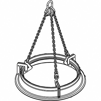 Manhole Sleeve Lifter Cap1500Lb. MPN:MCL - 3/4