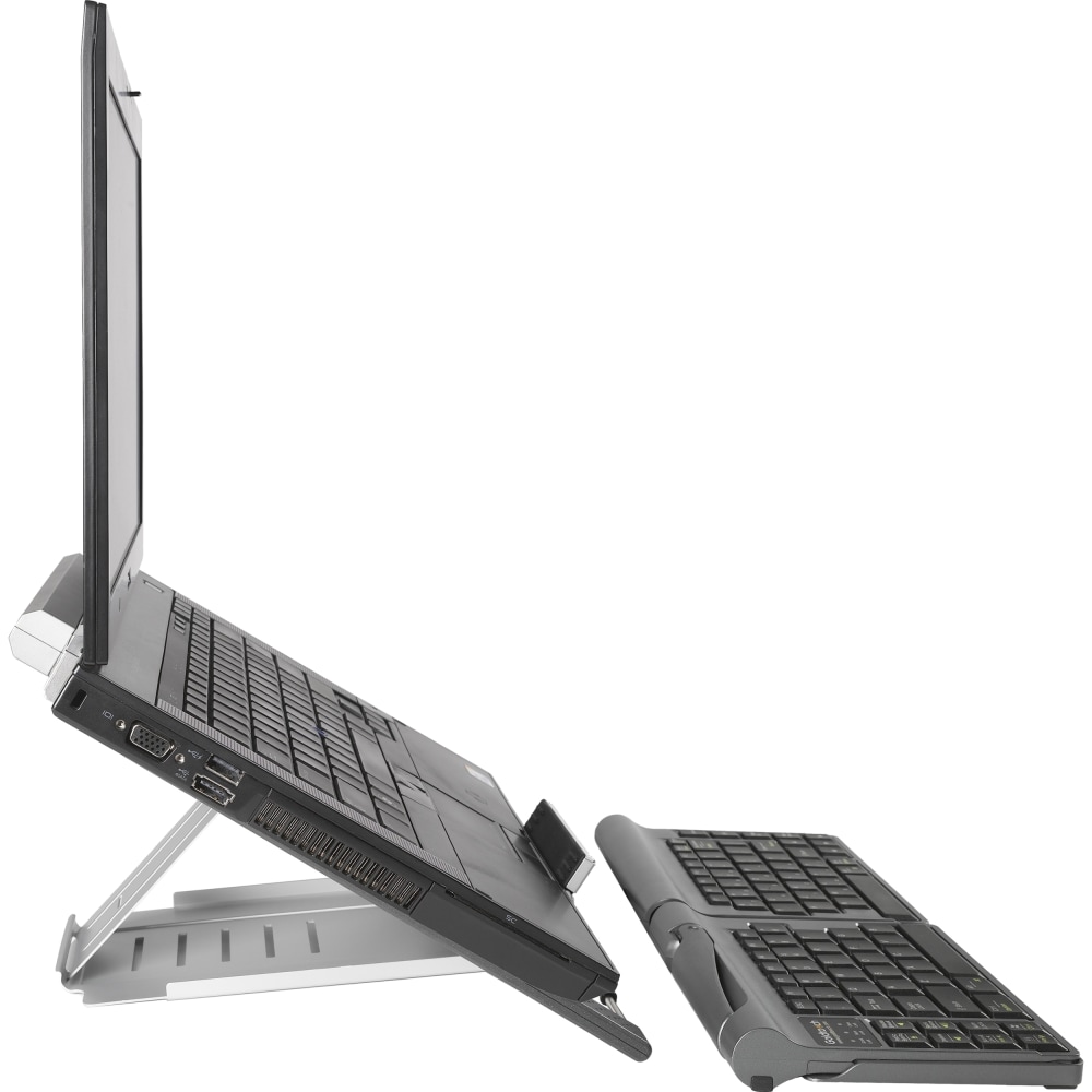 Goldtouch Go Travel Keyboard & Notebook Stand Graphite By Ergoguys - Cable Connectivity - USB Interface - QWERTY Layout - Computer - PC, Unix MPN:GTLS-0099