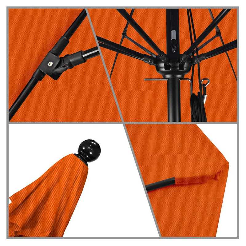 Patio Umbrellas, Fabric Color: Tuscan , Base Included: No , Fade Resistant: Yes , Diameter (Feet): 11  MPN:194061620038