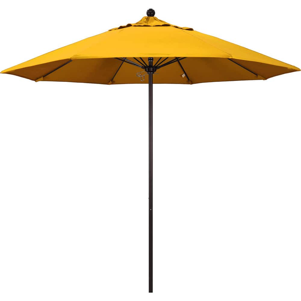 Patio Umbrellas, Fabric Color: Yellow , Base Included: No , Fade Resistant: Yes , Diameter (Feet): 9  MPN:194061626986