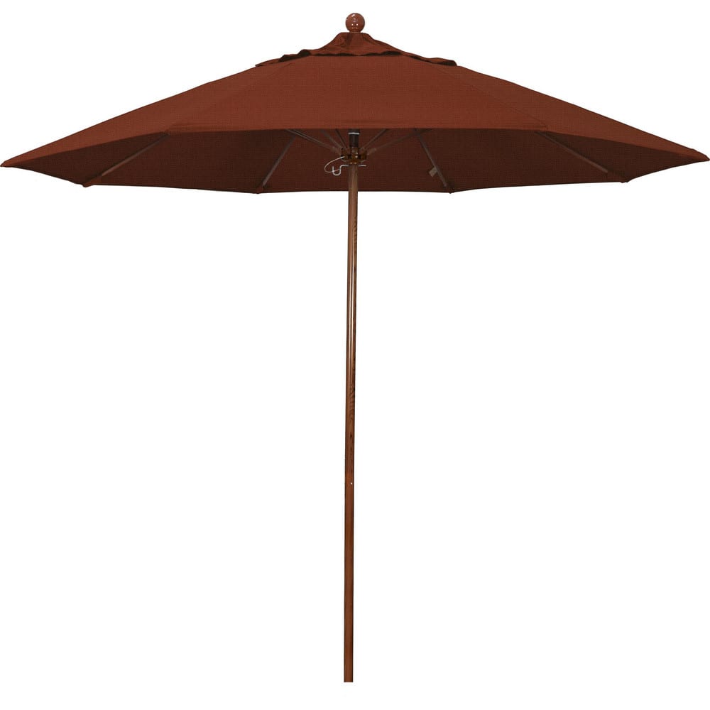 Patio Umbrellas, Fabric Color: Terracotta , Base Included: No , Fade Resistant: Yes , Diameter (Feet): 9  MPN:194061627334