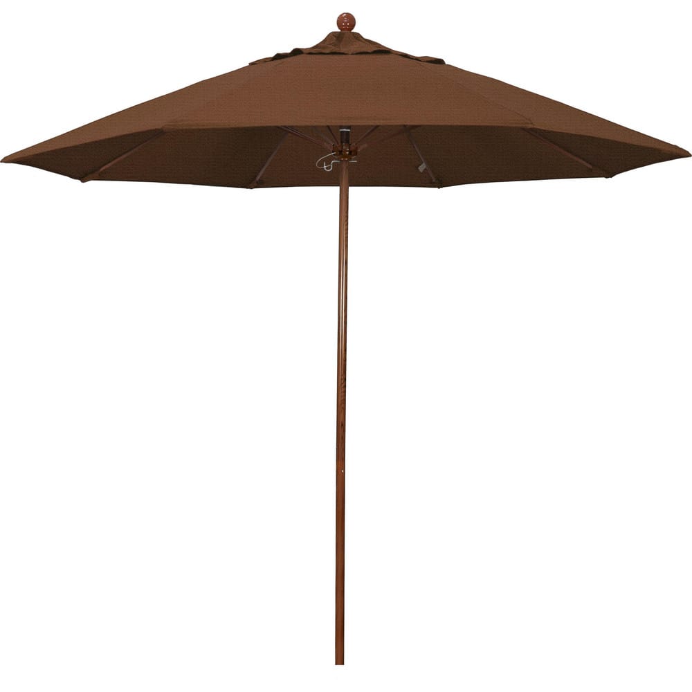 Patio Umbrellas, Fabric Color: Teak , Base Included: No , Fade Resistant: Yes , Diameter (Feet): 9  MPN:194061627341