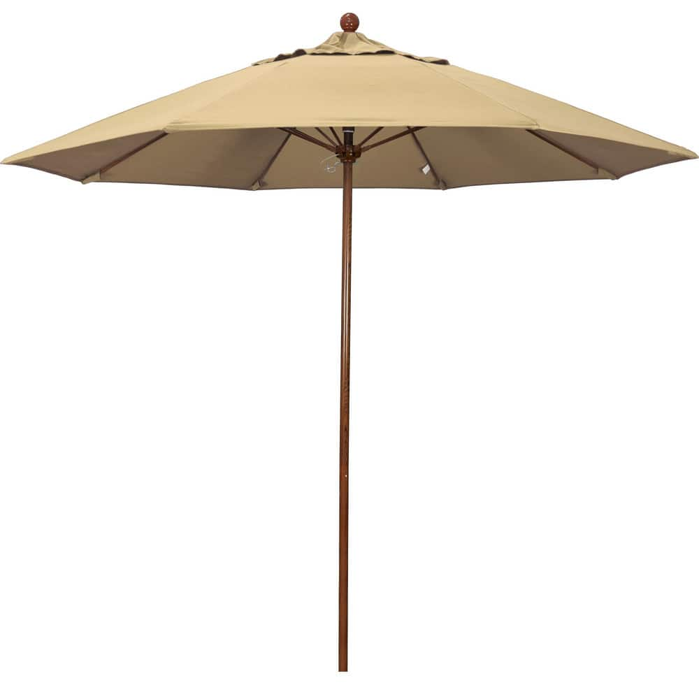 Patio Umbrellas, Fabric Color: Beige , Base Included: No , Fade Resistant: Yes , Diameter (Feet): 9  MPN:194061627464