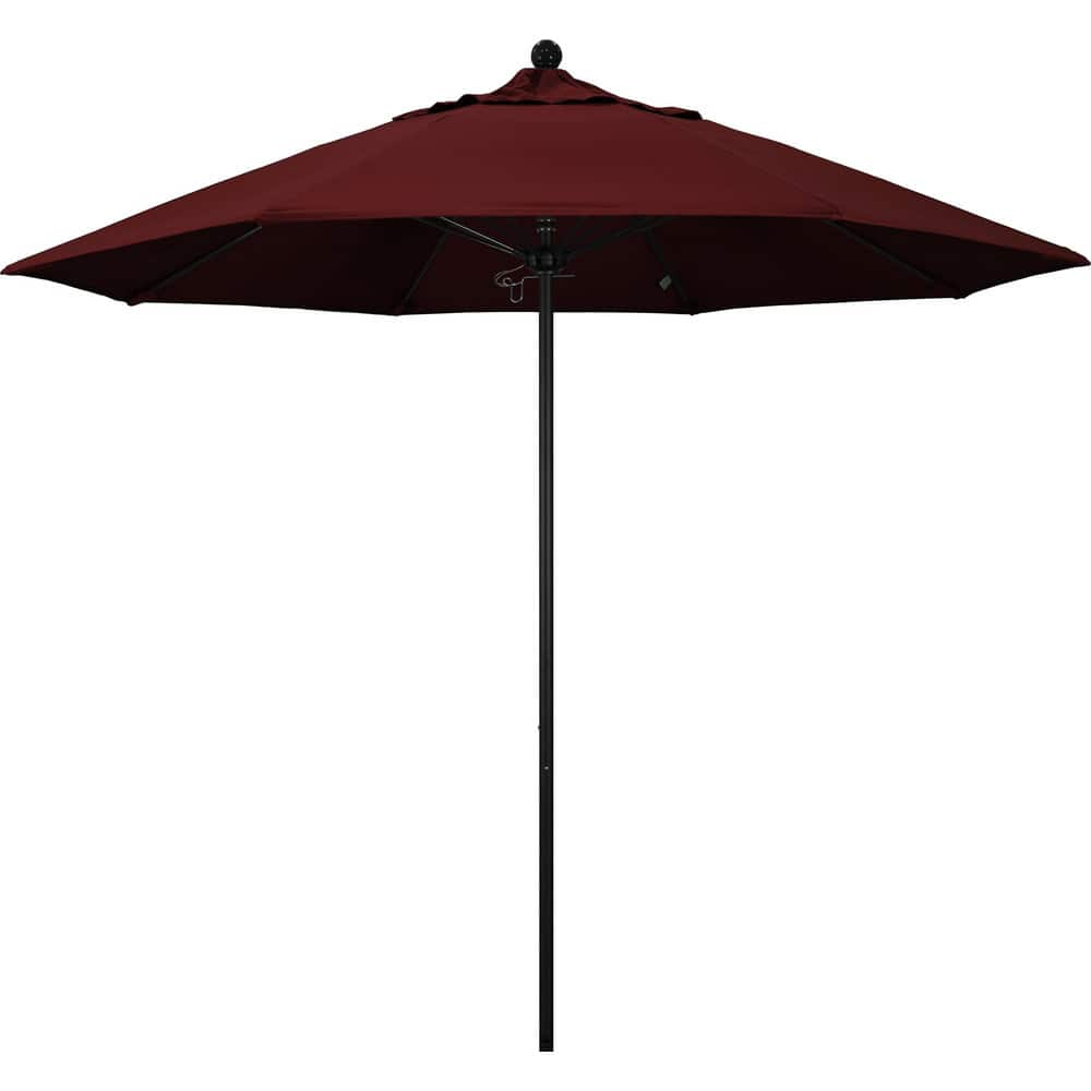 Patio Umbrellas, Fabric Color: Burgundy , Base Included: No , Fade Resistant: Yes , Diameter (Feet): 9  MPN:194061627693