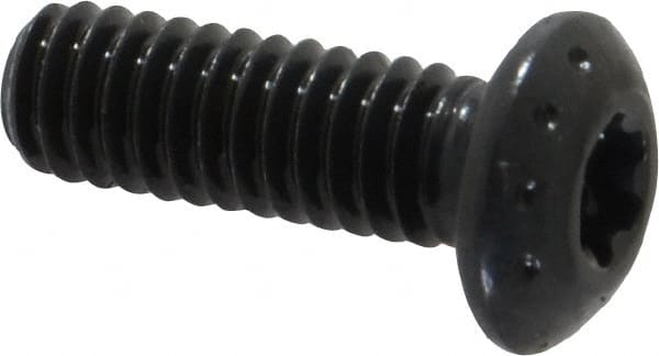 Button Socket Cap Screw: #8-32 x 1/2, Alloy Steel, Black Oxide Coated MPN:34134