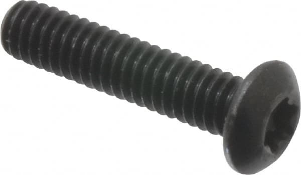 Button Socket Cap Screw: #8-32 x 3/4, Alloy Steel, Black Oxide Coated MPN:34140