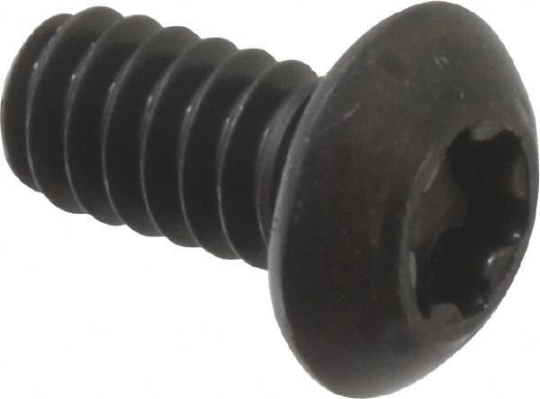 Button Socket Cap Screw: #10-24 x 3/8, Alloy Steel, Black Oxide Coated MPN:34155