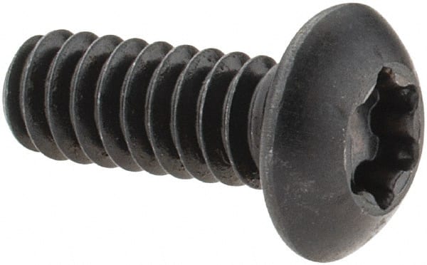 Button Socket Cap Screw: #10-24 x 1/2, Alloy Steel, Black Oxide Coated MPN:34158