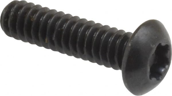 Button Socket Cap Screw: #10-24 x 3/4, Alloy Steel, Black Oxide Coated MPN:34164