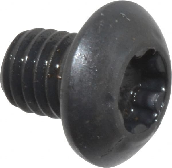 Button Socket Cap Screw: #10-32 x 1/4, Alloy Steel, Black Oxide Coated MPN:34302