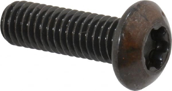 Button Socket Cap Screw: #10-32 x 5/8, Alloy Steel, Black Oxide Coated MPN:34314