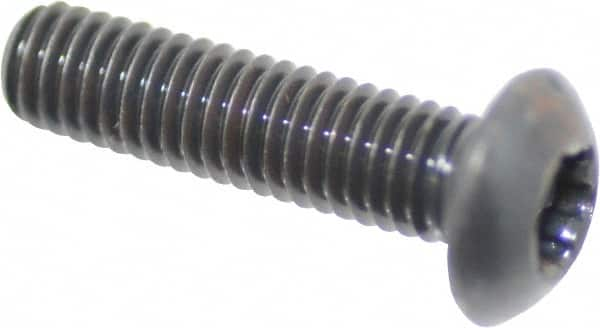 Button Socket Cap Screw: #10-32 x 3/4, Alloy Steel, Black Oxide Coated MPN:34317