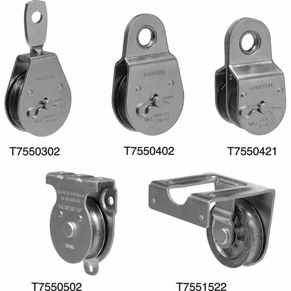 Blocks & Pulleys, Rope Type: Cable  MPN:T7550301