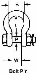 Anchor Shackle: Bolt Pin MPN:5392235