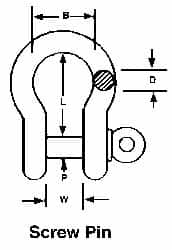 Anchor Shackle: Bolt Pin MPN:5412835