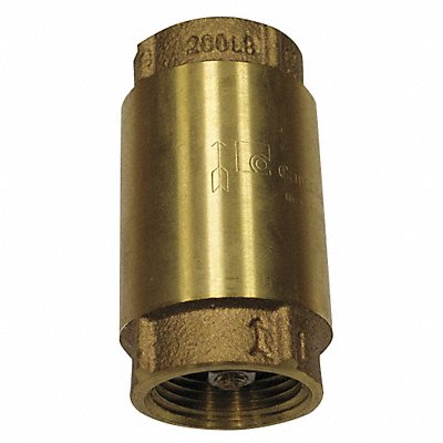 Spring Check Valve Brass 1-1/4 FNPT MPN:CV-5TLF