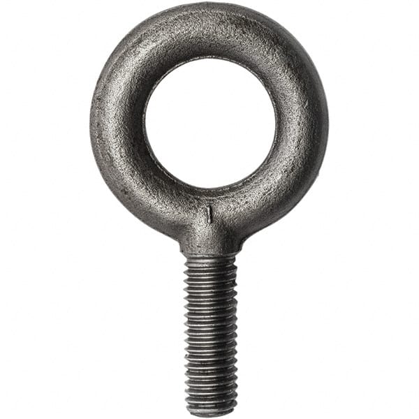 Fixed Lifting Eye Bolt: Without Shoulder, 2,600 lb Capacity, 1/2-13 Thread, Grade C-1030 Forged Steel MPN:7100124