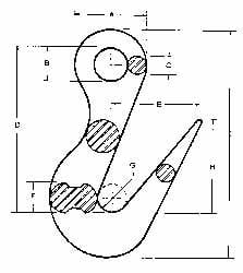 Chain Grade 80, 4,000 Lbs. Load Limit Sorting Hook MPN:3899500