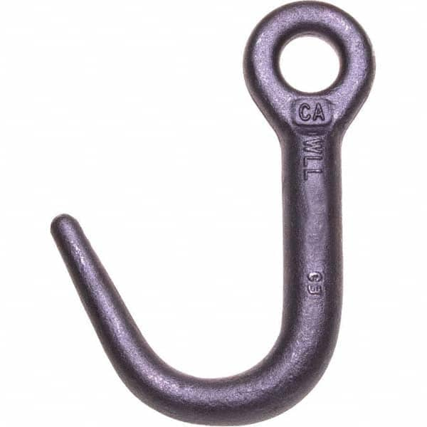 Eye Hooks, Chain Grade: 80 , Material: Steel , Hook Throat: 3.64mm, 3.64in  MPN:5616615