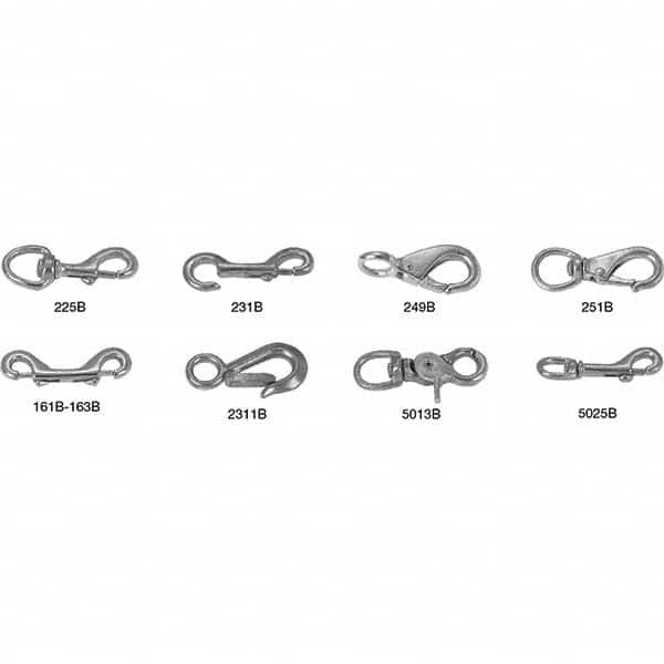 Swivel Round Eye Bolt Snap: 120 lb Load Capacity MPN:T7620334