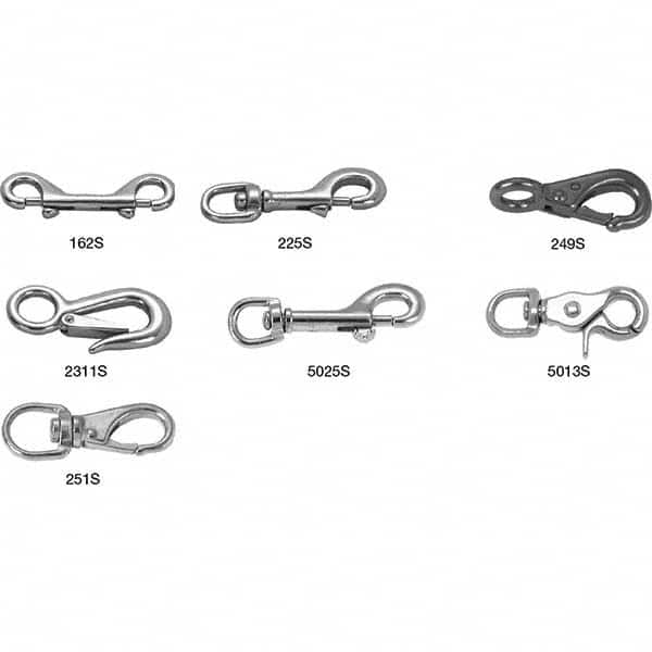 Swiveling & Round Eye Trigger Snap: 80 lb Load Capacity MPN:T7631704