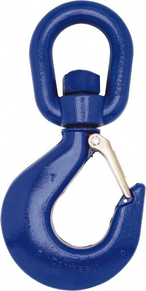 #7 Hook, 3 Ton Capacity, Carbon Steel Swivel Hoist Hook MPN:3942705PL