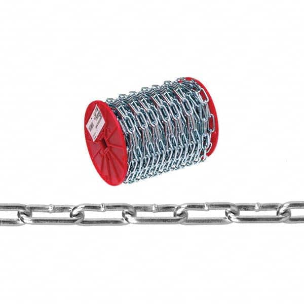 Weldless Chain, Type: Single Jack Chain , Chain Type: Single Jack , Finish: Zinc , Chain Diameter (Decimal Inch): 0.2000 , Load Capacity (Lb.): 205  MPN:AW0330427