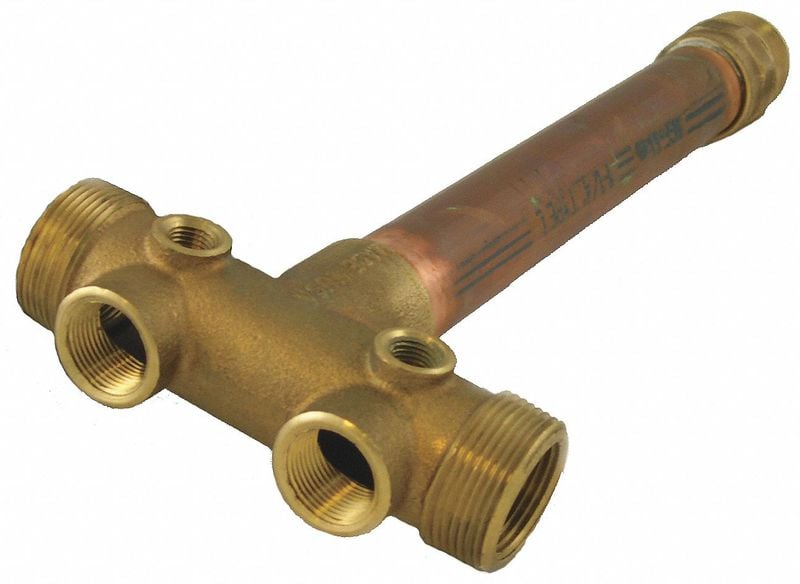 Well Water Tank Fitting Tee Brass MPN:FTX4-3LF