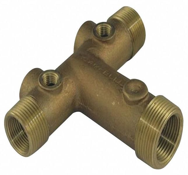 Well Water Tank Fitting Tee Brass MPN:UTC5-4-3LF