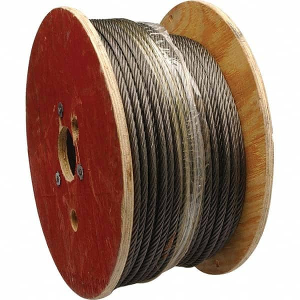 Wire Rope & Cable, Product Type: Wire Rope , Breaking Strength (Lb.): 1700 , Bare Diameter (Fractional Inch): 5/16 , Length Ft.: 500.00  MPN:7008227