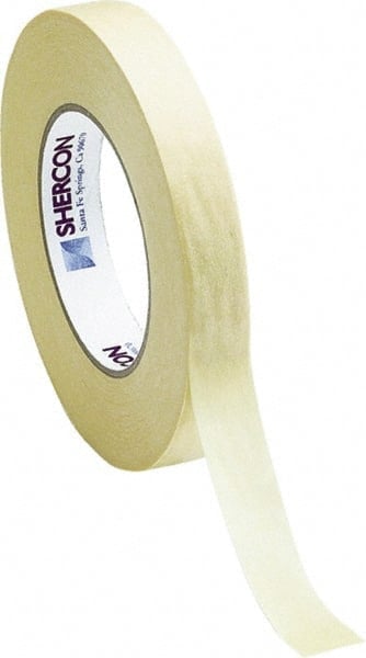 High Temperature Masking Tape: 60 yd Long, 7.5 mil Thick, Off-White MPN:SH-34381