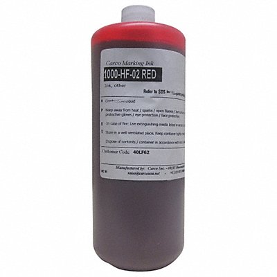 Marking Ink Dye Type Red 15 to 20 min. MPN:1000-HF-02 RED