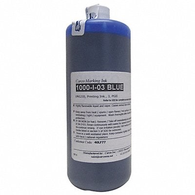 Marking Ink Dye Type Blue 30 to 60 sec. MPN:1000-I-03 BLUE