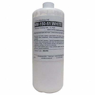 Marking Ink Pigment White 30 to 60 sec MPN:MM-150-51 WHITE