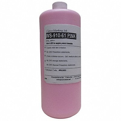 Marking Ink Pigment Pink 5 to 15 min MPN:WS-910-61 PINK