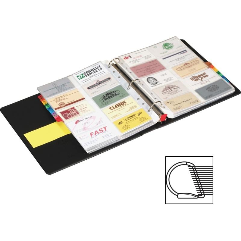 Cardinal EasyOpen Card File Binder, 8 1/2in x 11in, Black (Min Order Qty 2) MPN:65320