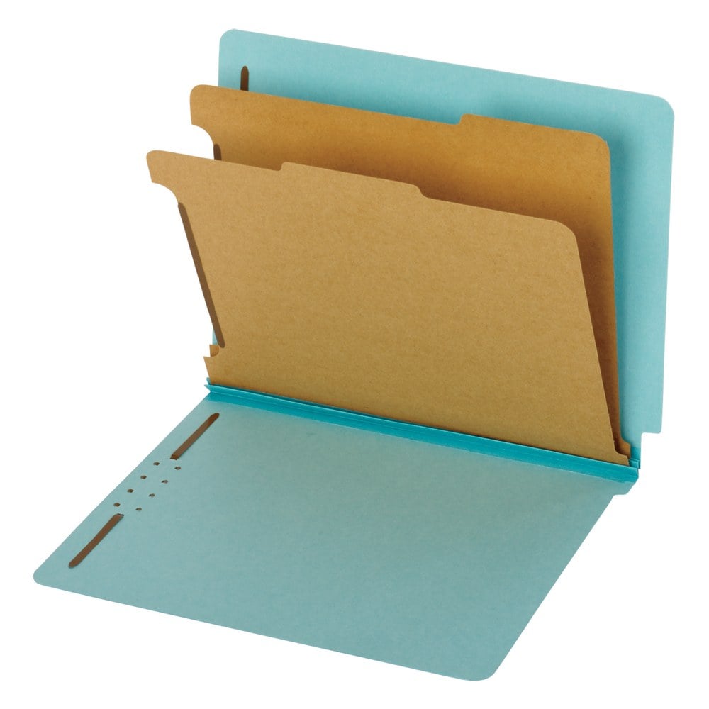 Pendaflex End Tab Classification Folders, Letter Size, Blue, Box Of 10 (Min Order Qty 3) MPN:23781P