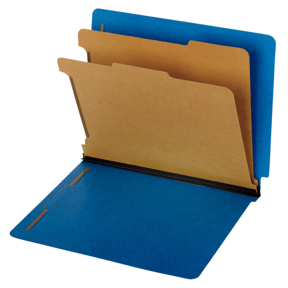 Pendaflex End-Tab Classification Folders, Letter Size, Dark Blue, Box Of 10 (Min Order Qty 3) MPN:23784P