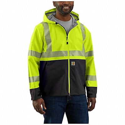 High Visibility Rain Jacket Green 2XL MPN:105300-BLM2XLREG